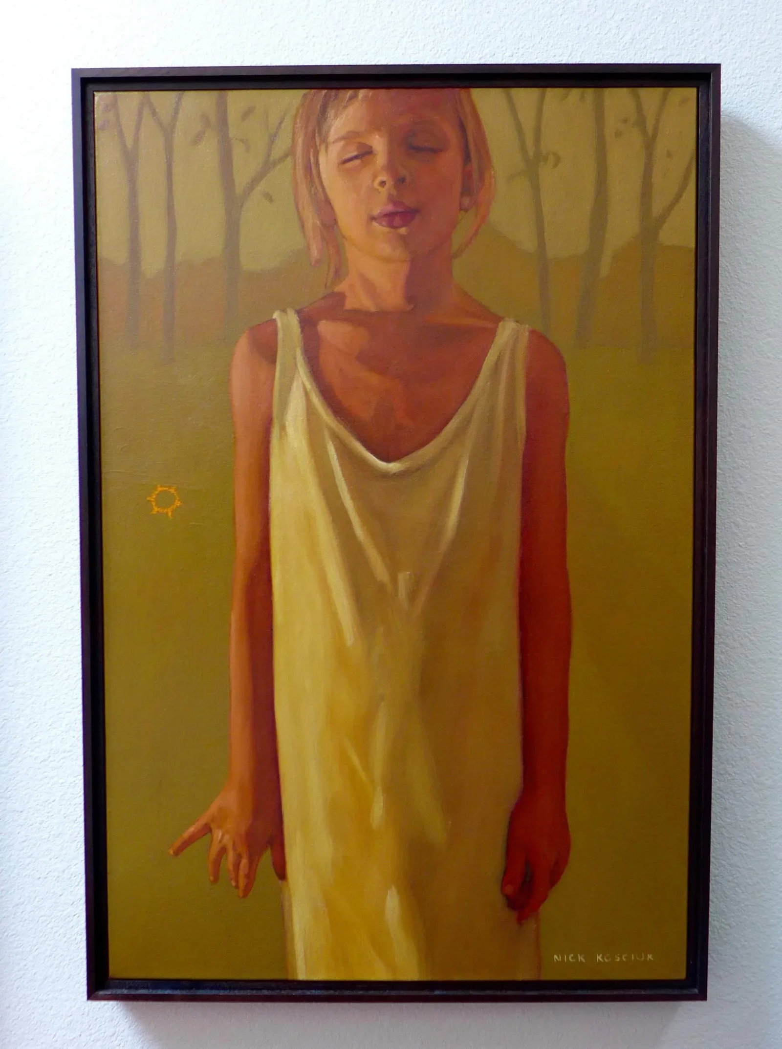 Nick Kosciuk "Girl" Oil Painting - 2