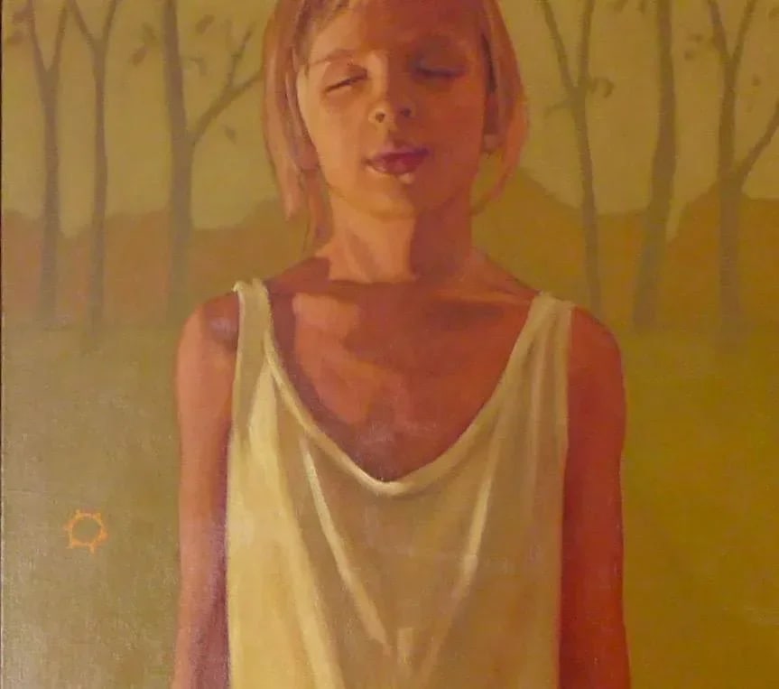 Nick Kosciuk "Girl" Oil Painting - 4