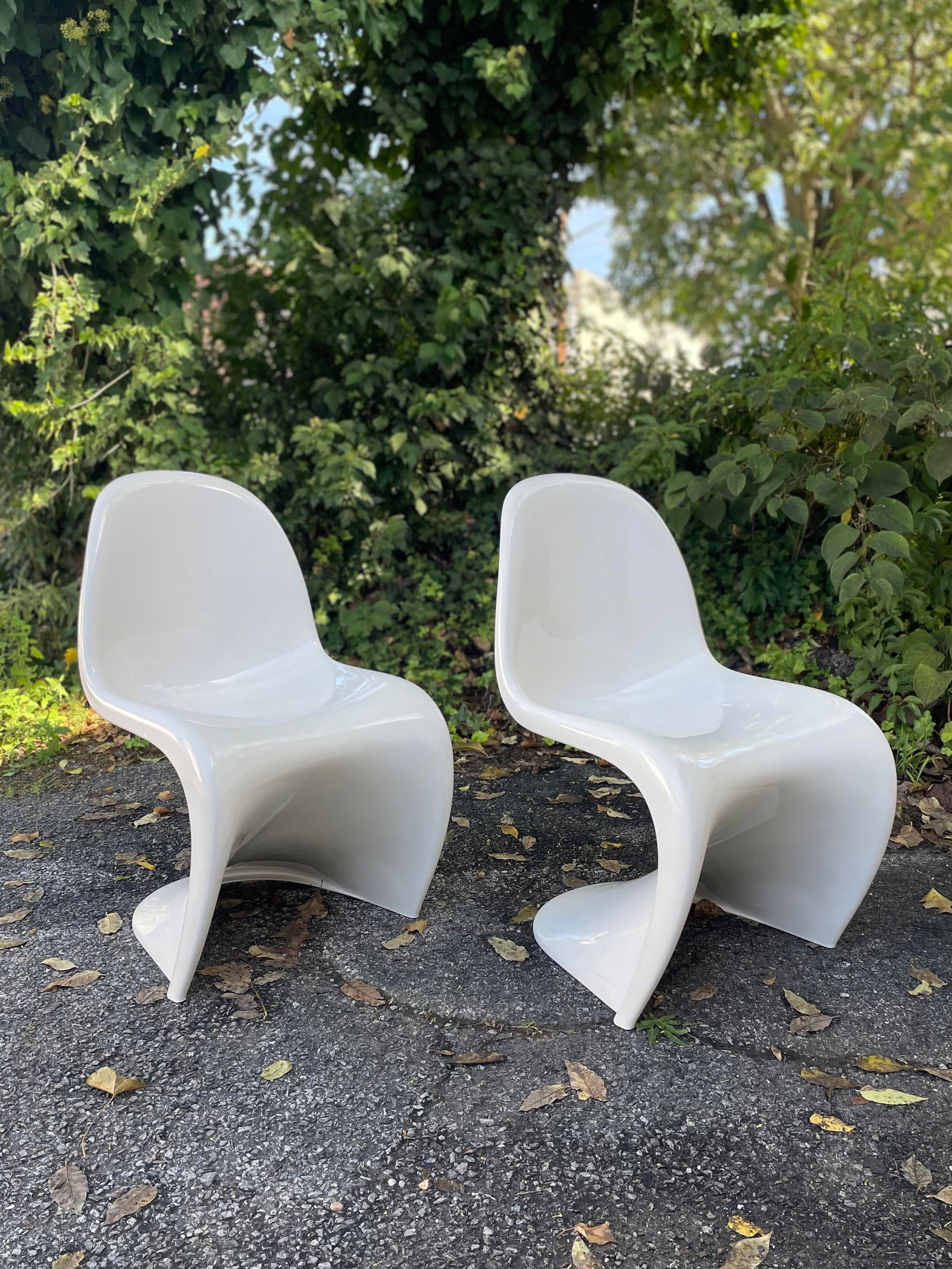Vintage 1970s Verner Panton Herman Miller Fehlbaum Production S Chairs - a Pair - 5