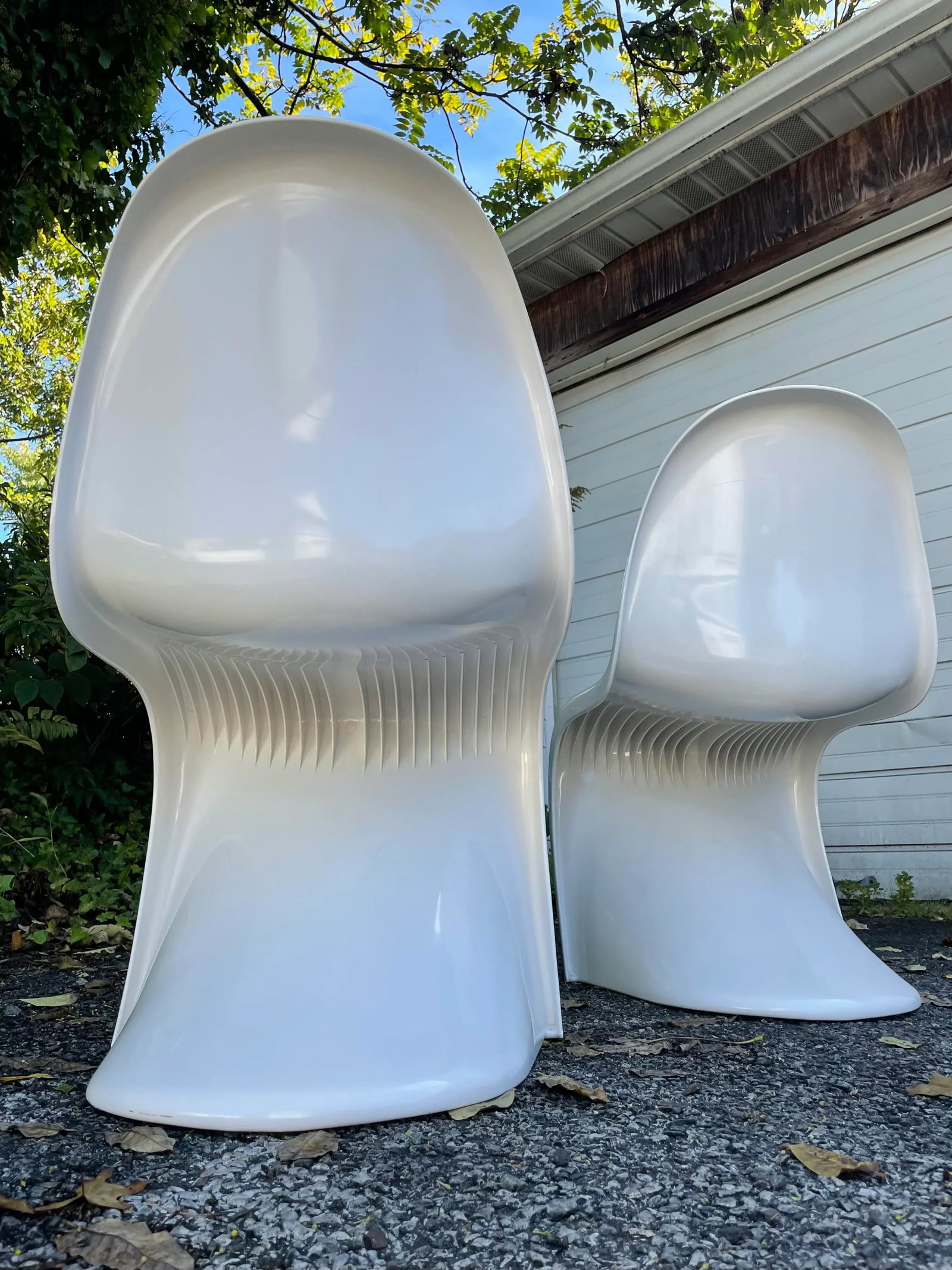 Vintage 1970s Verner Panton Herman Miller Fehlbaum Production S Chairs - a Pair - 8