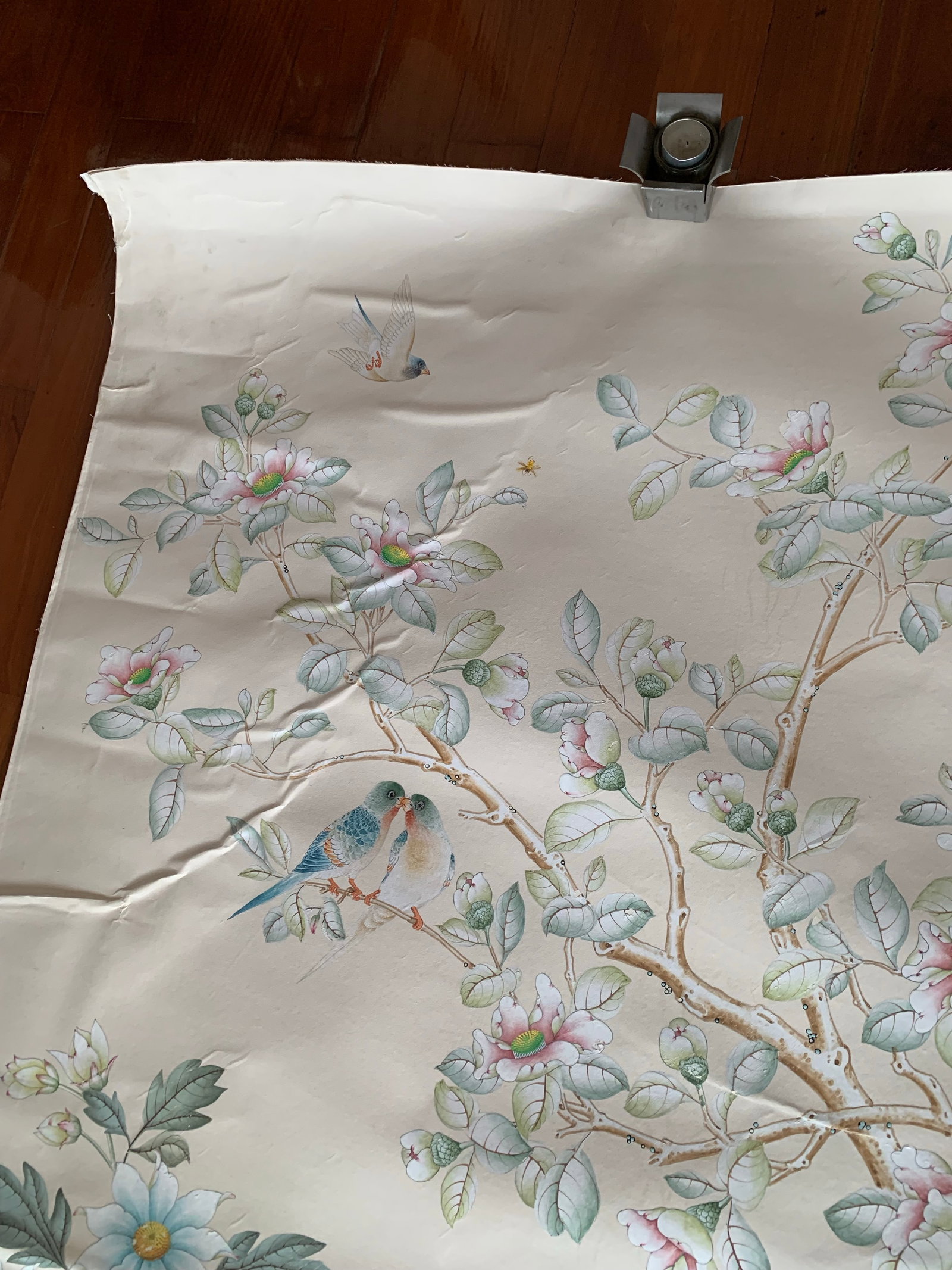 1980's Vintage Gracie Wallpaper Panel - 5