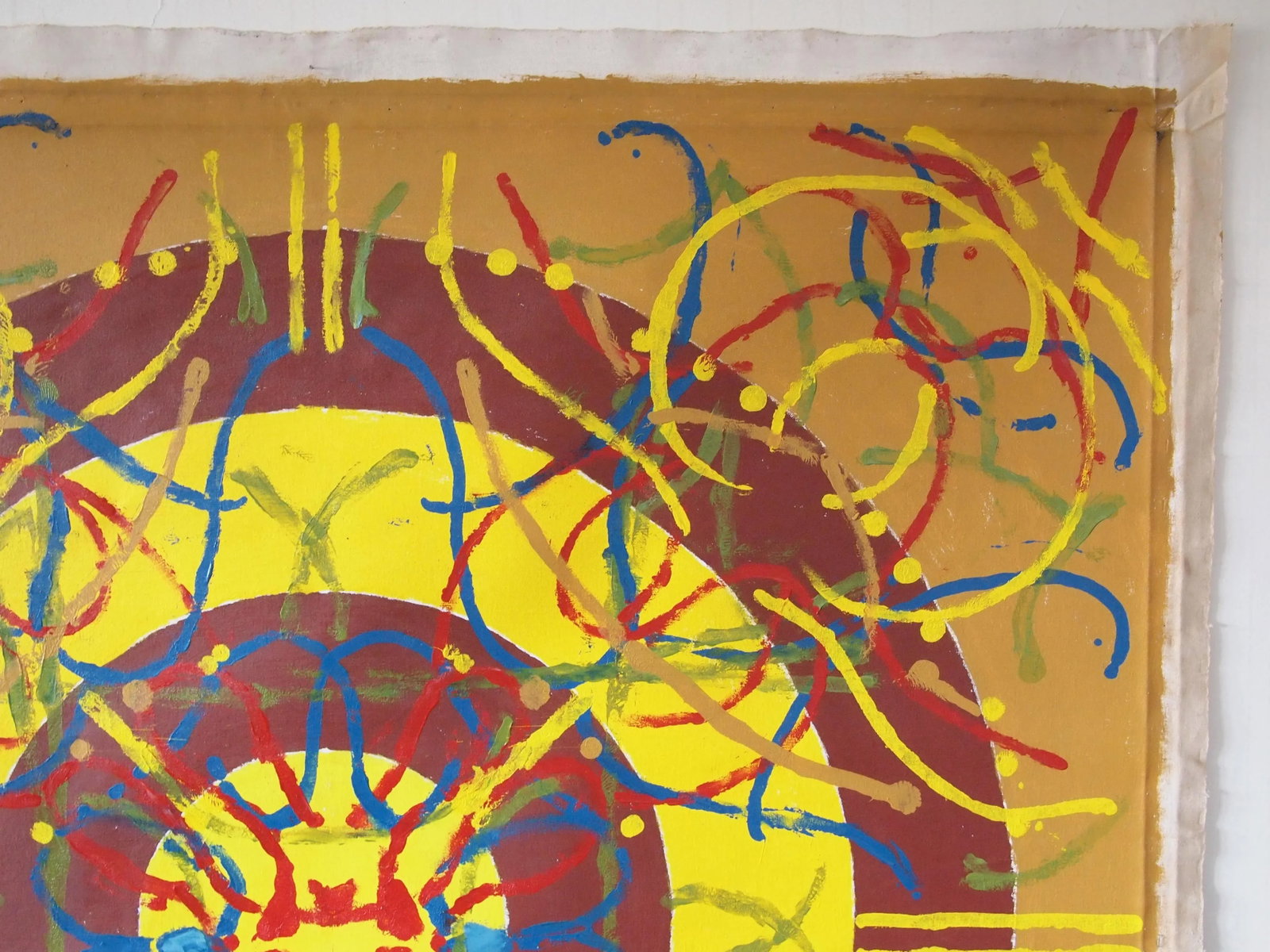 Original 1973 Peter Ford Young Modern Abstract Acrylic Painting - 3