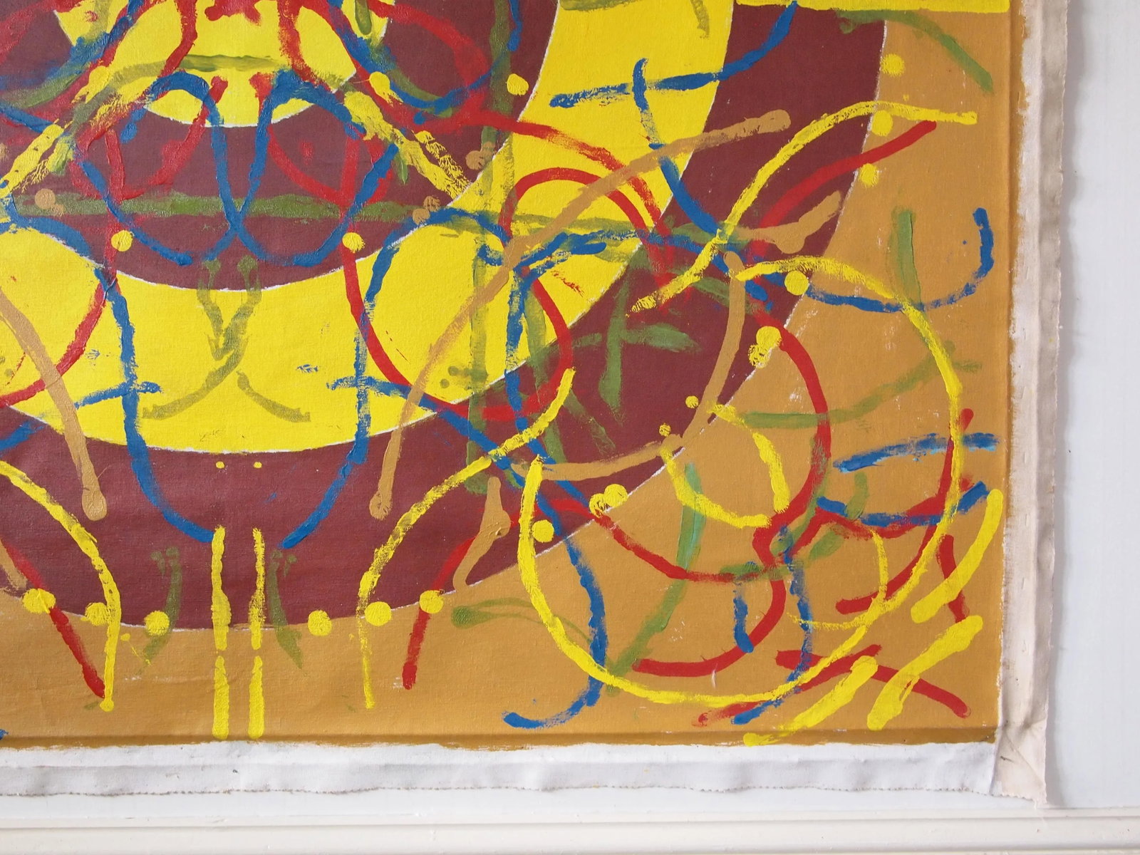 Original 1973 Peter Ford Young Modern Abstract Acrylic Painting - 4