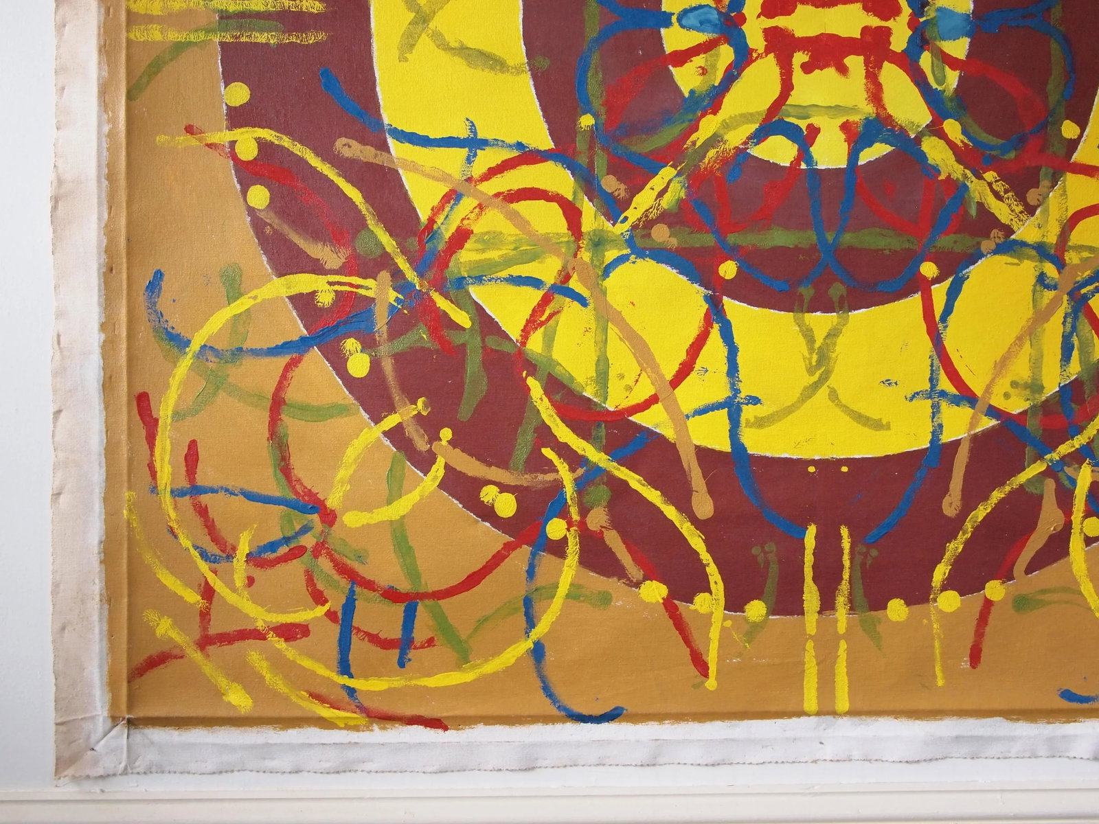 Original 1973 Peter Ford Young Modern Abstract Acrylic Painting - 5