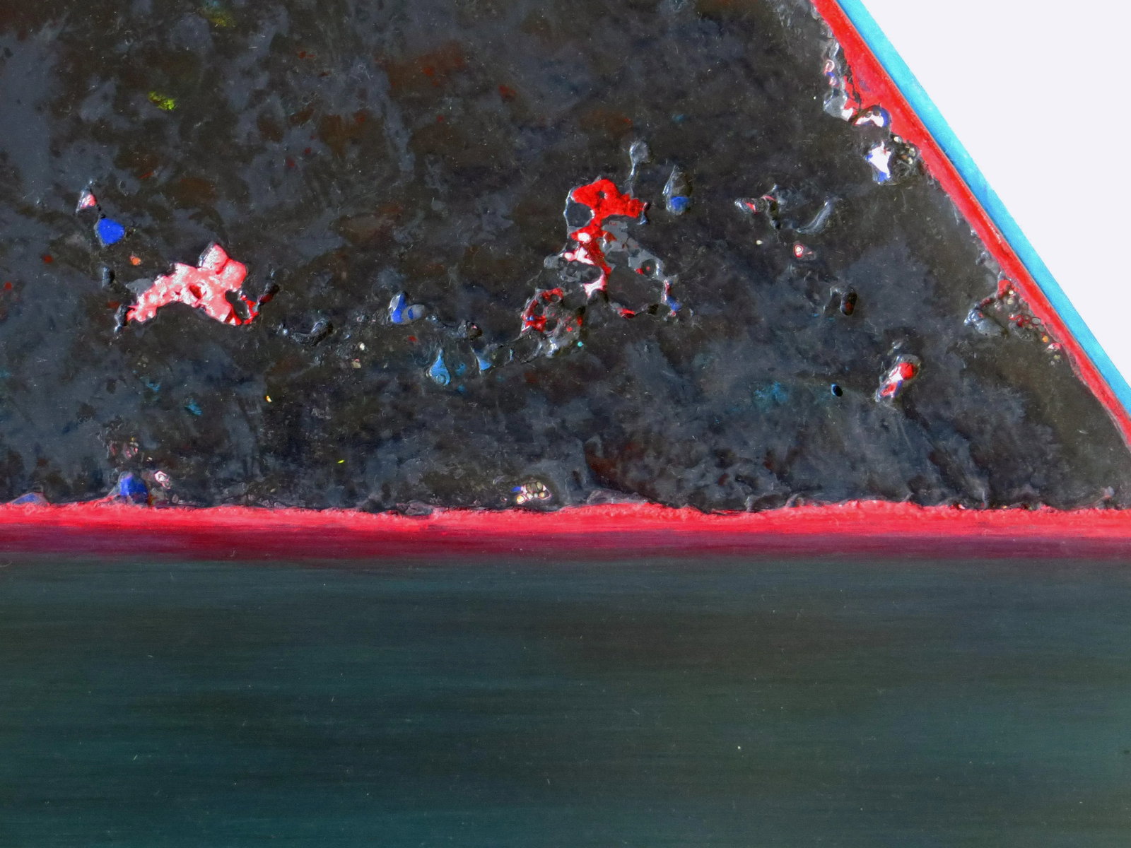 1980s Tom Bolles Abstract Mixed Media Painting, "Triangles #3 & #4 Attempting to Mate" - 6