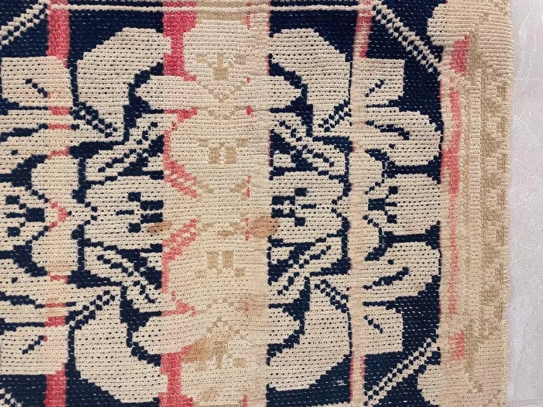Antique Mid 19th Century Reversible Coverlet - 6