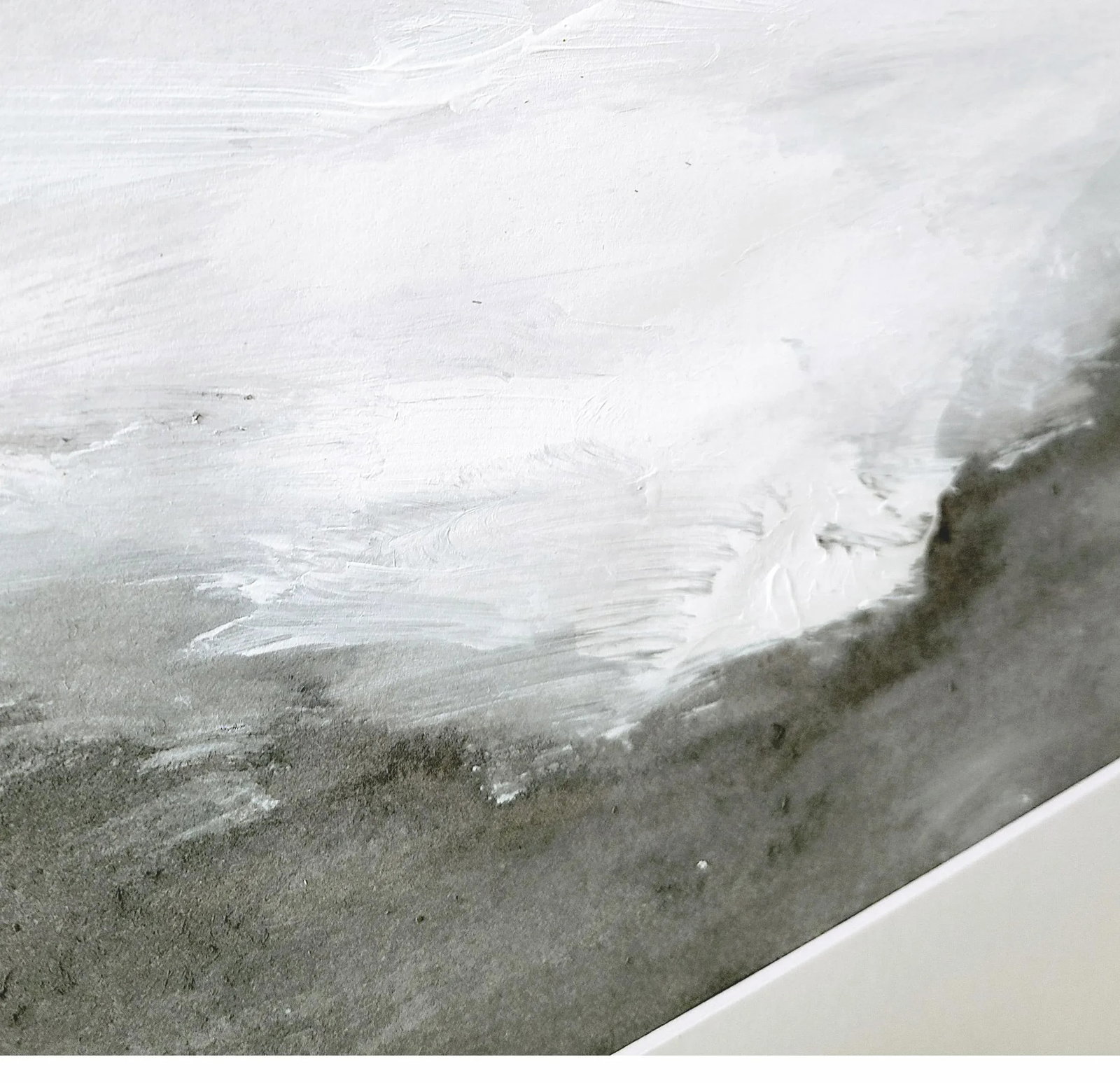 Winter Sky Original Abstract Landscape Original Painting by KR Moehr - 5