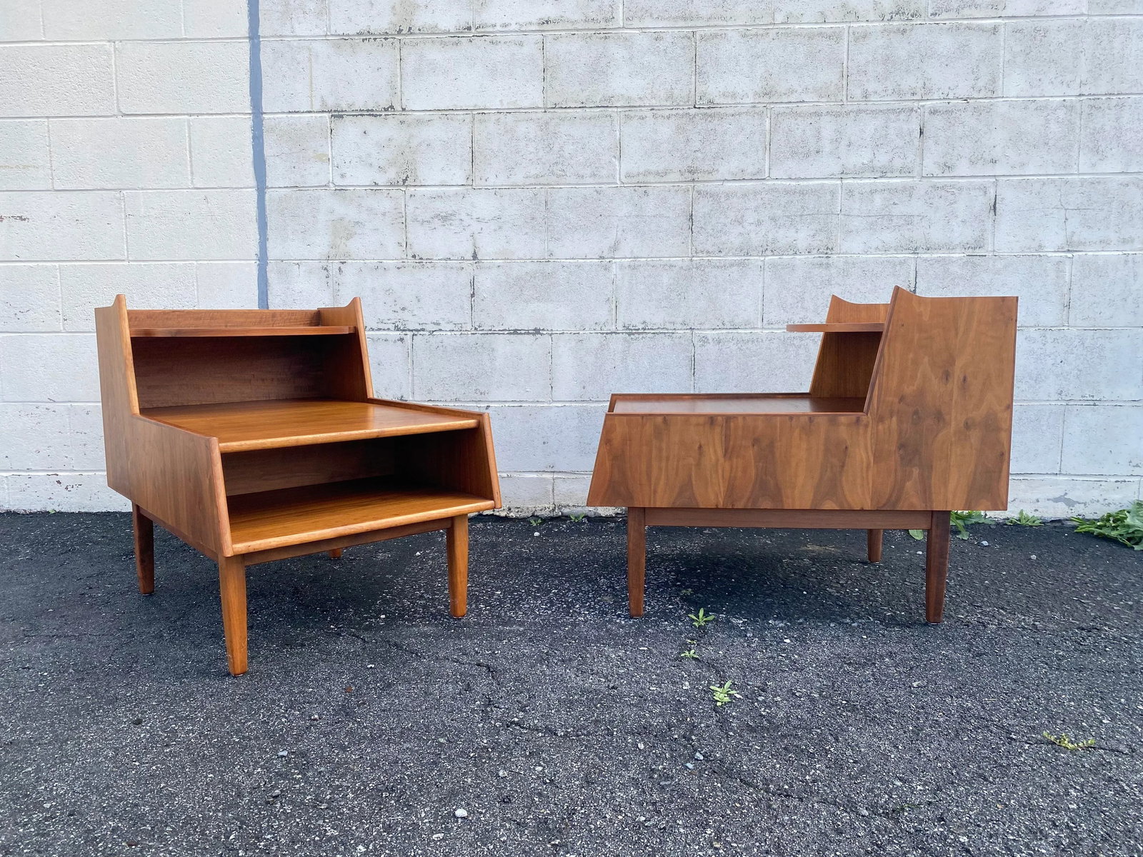 1959 Mid Century Modern Kip Stewart for Drexel Declaration Side Tables - a Pair - 4