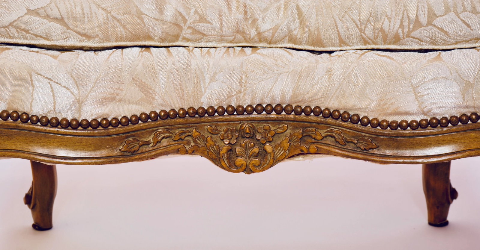 20th Century Louis XV Style Upholstered Ottoman - 11