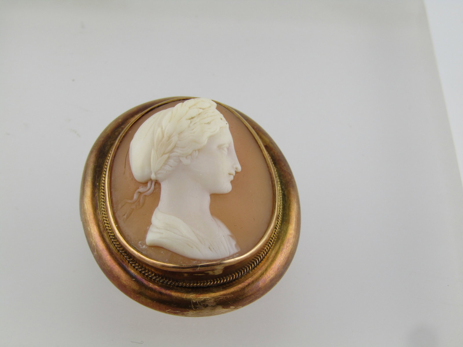 Antique 14kt Cameo Brooch, 1800's-1910 (1 of 7)