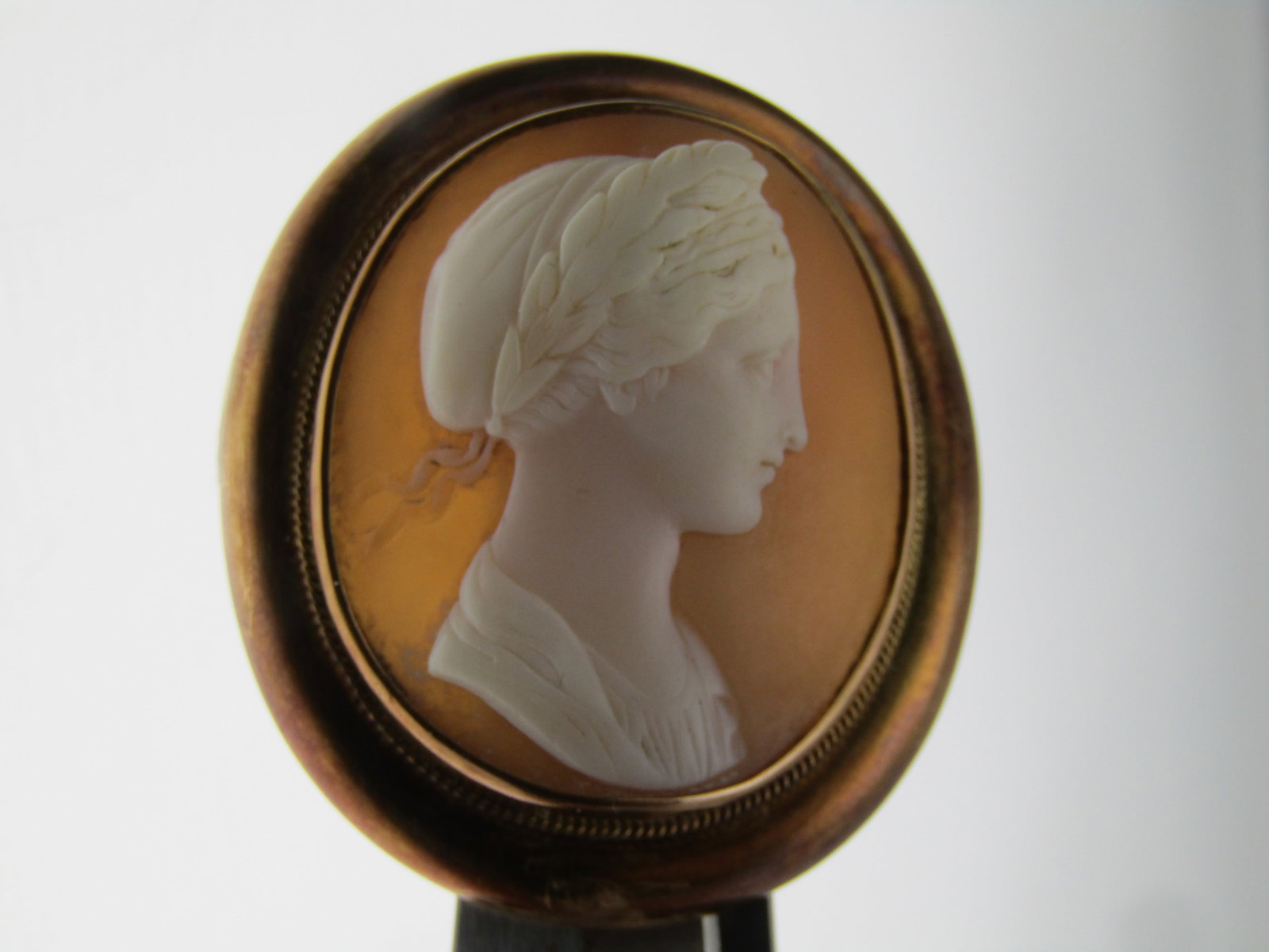Antique 14kt Cameo Brooch, 1800's-1910 - 7