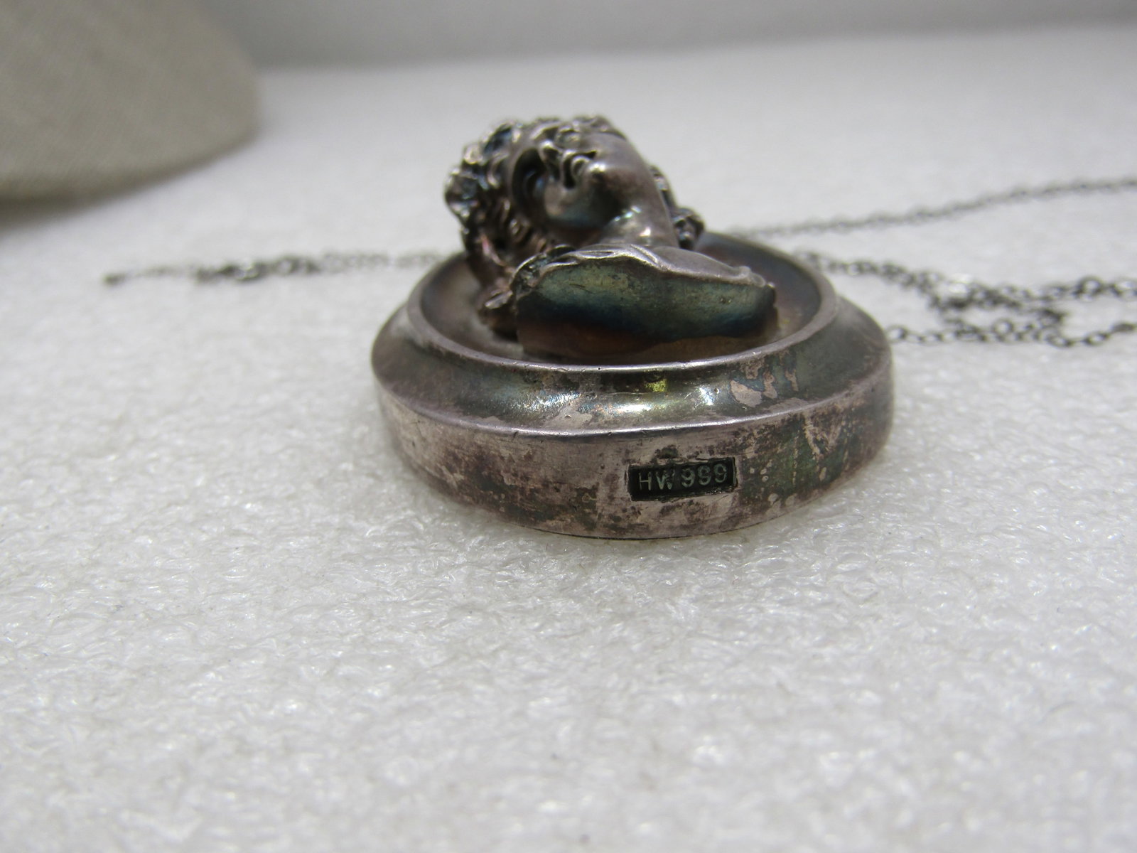 Vintage .999 Henry Winograd Charlotte Pendant - 4