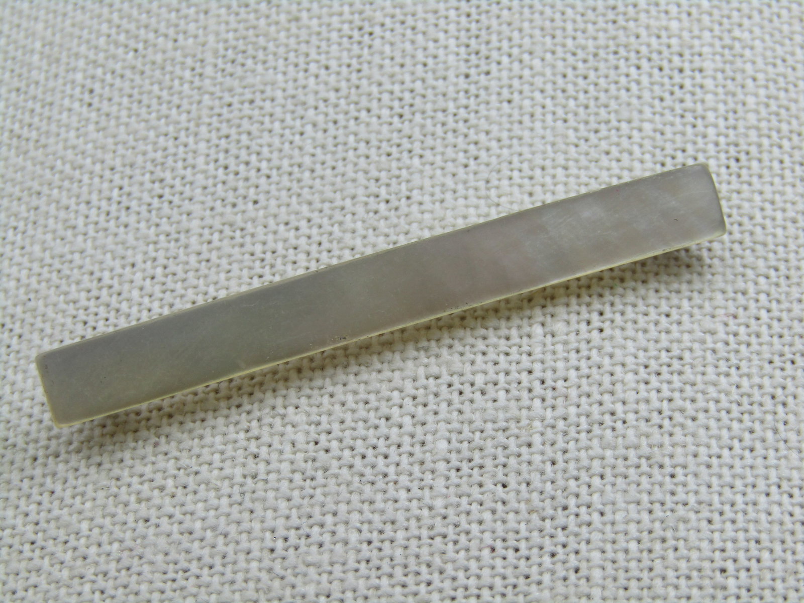 Victorian Mother-of-Pearl Bar Brooch, 2-1/8" wide - 2