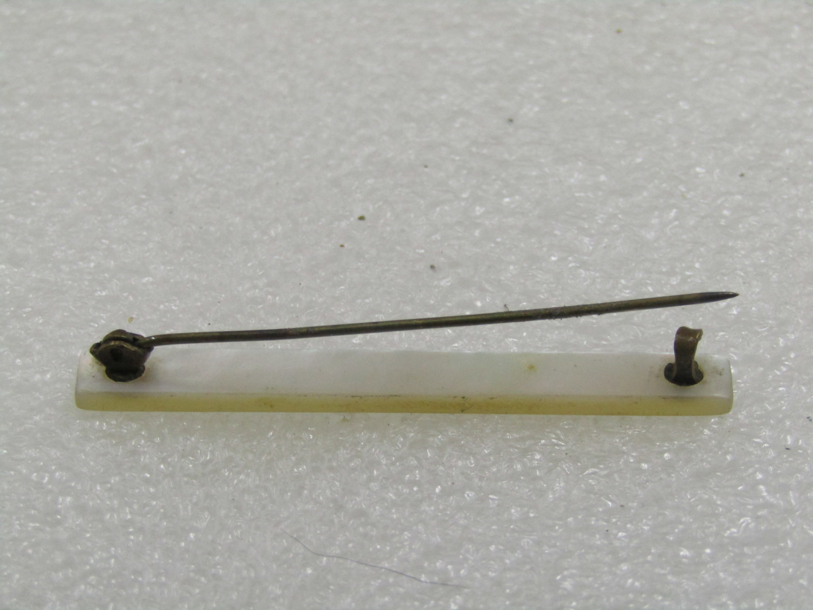 Victorian Mother-of-Pearl Bar Brooch, 2-1/8" wide - 6