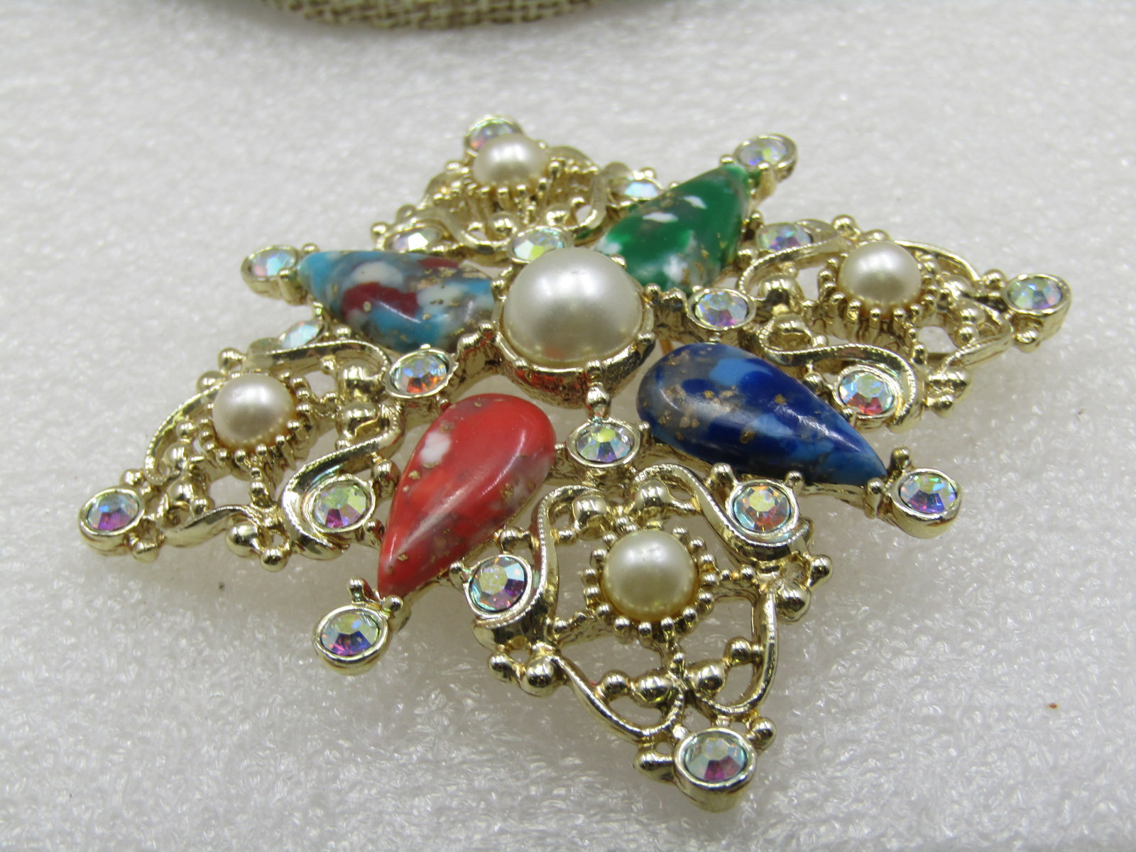 Vintage Sarah Coventry "Galaxy" Brooch with Hook & Earrings Set - 6