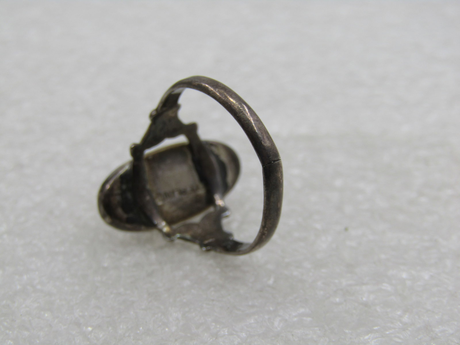 Vintage Sterling Blister Pearl Ring, Abalone, Sz. 8, 1930's-1940's - 7
