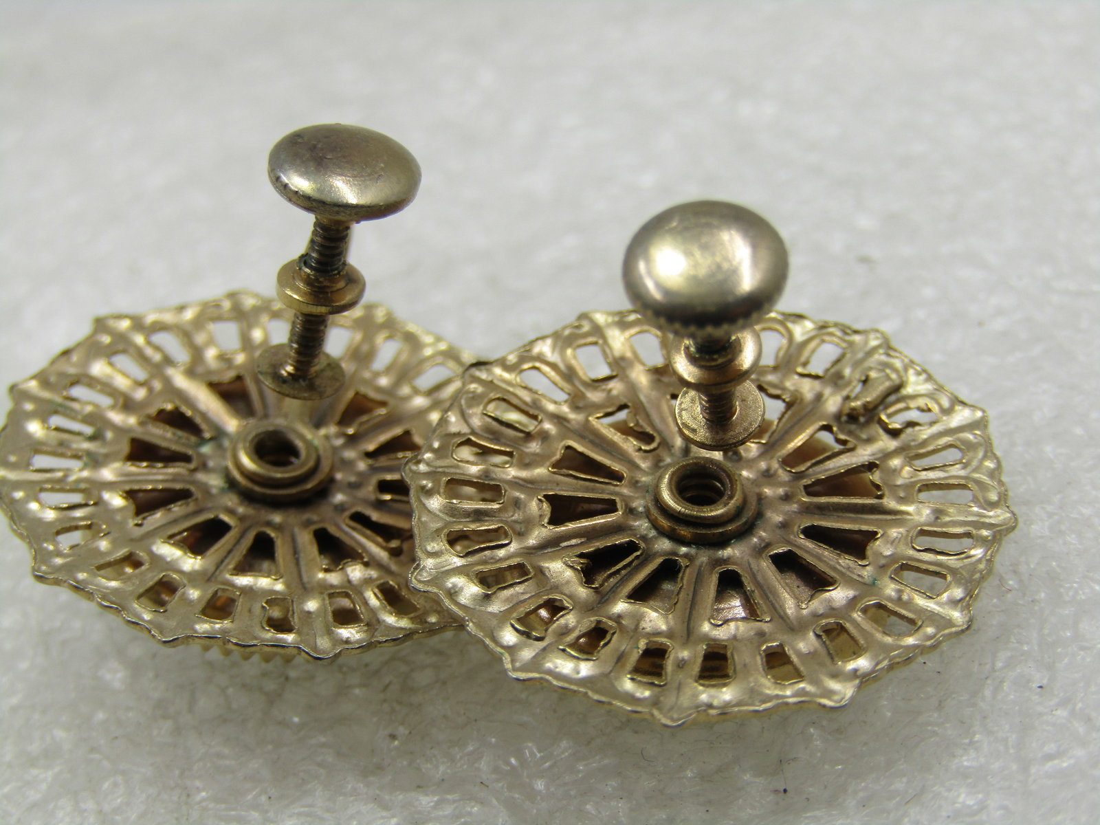 Vintage Black & White Cameo Earrings, Rhinestone, Mid-Century - 9