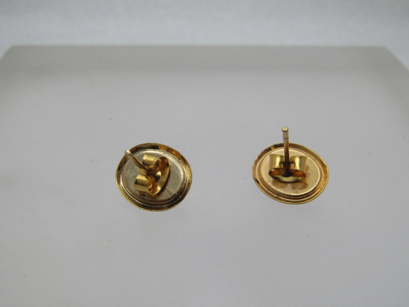 Vintage Cameo Pierced Earrings, 1960's-1970's - 4