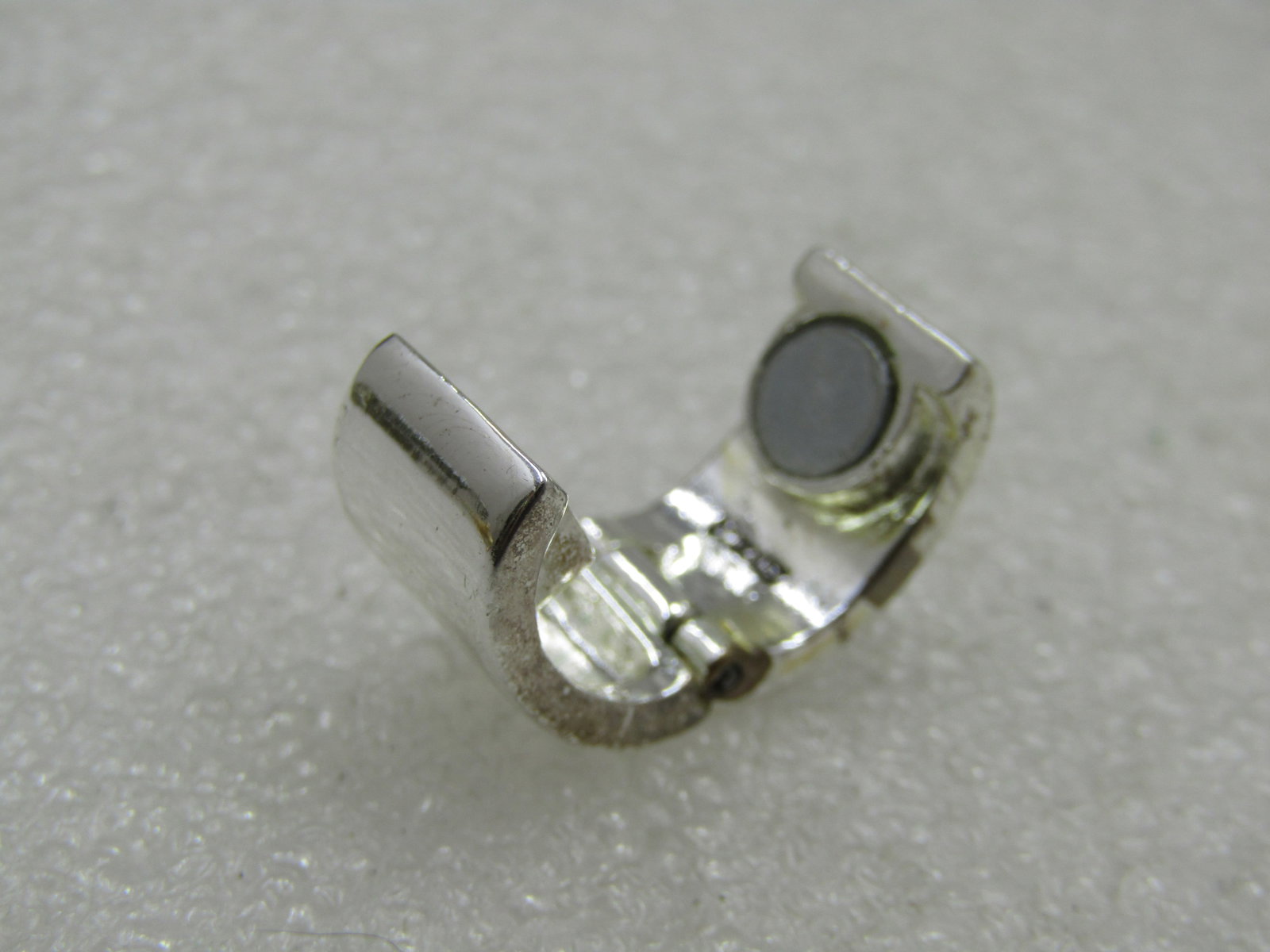 Monet Mother-of-Pearl Hoop Magnetic Clip Earrings, 5/8" Long - 8