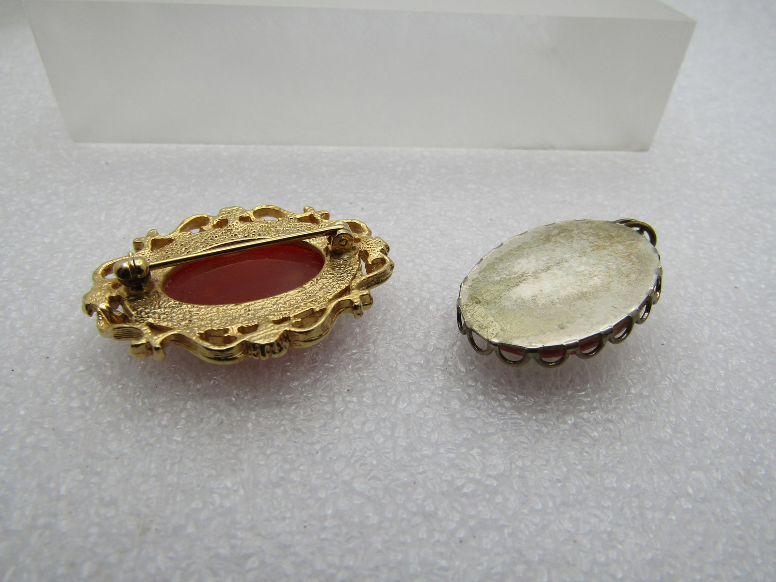 Vintage Cameo Brooch & Pendant, 1960's - 4