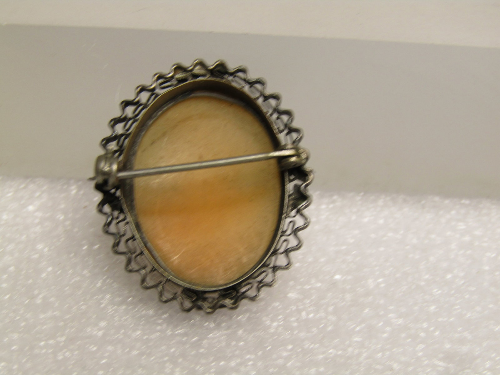 Vintage Sterling Cameo Brooch, 1920's-1930's - 4