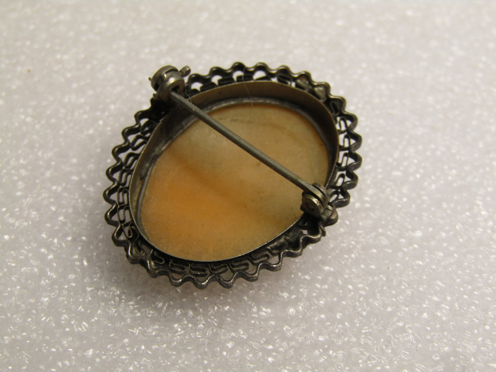 Vintage Sterling Cameo Brooch, 1920's-1930's - 5