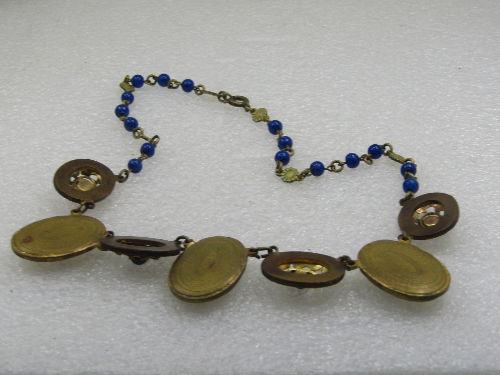 Vintage French Courting Scene Multi-Cameo Drop Necklace, 17", 1930's-1940's - 8