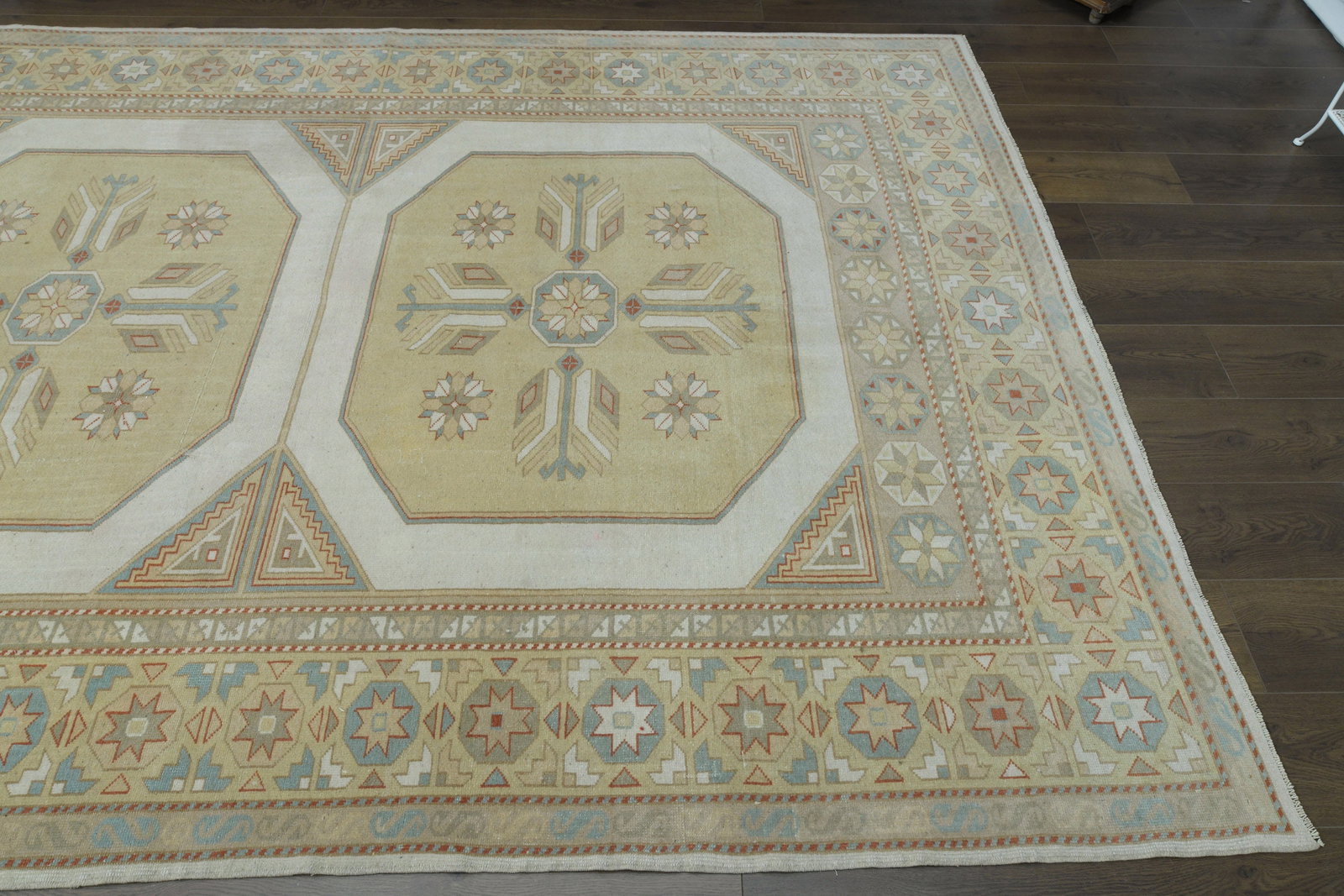6'6x9'9 ft, NEUTRAL TURKISH RUG - 7