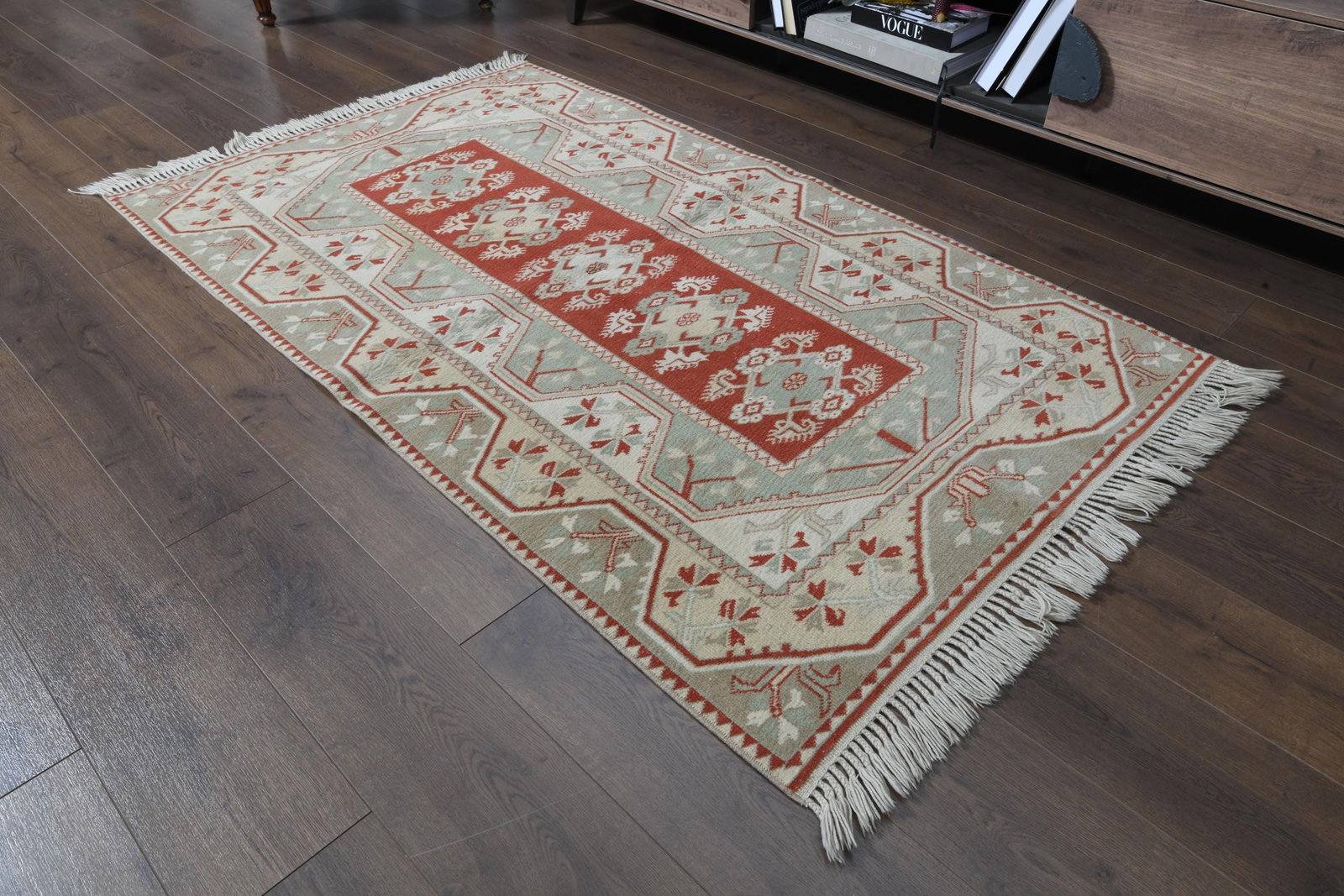 6'7x9'8 ft, SPRING DECOR, Floral Turkish Rug - 4