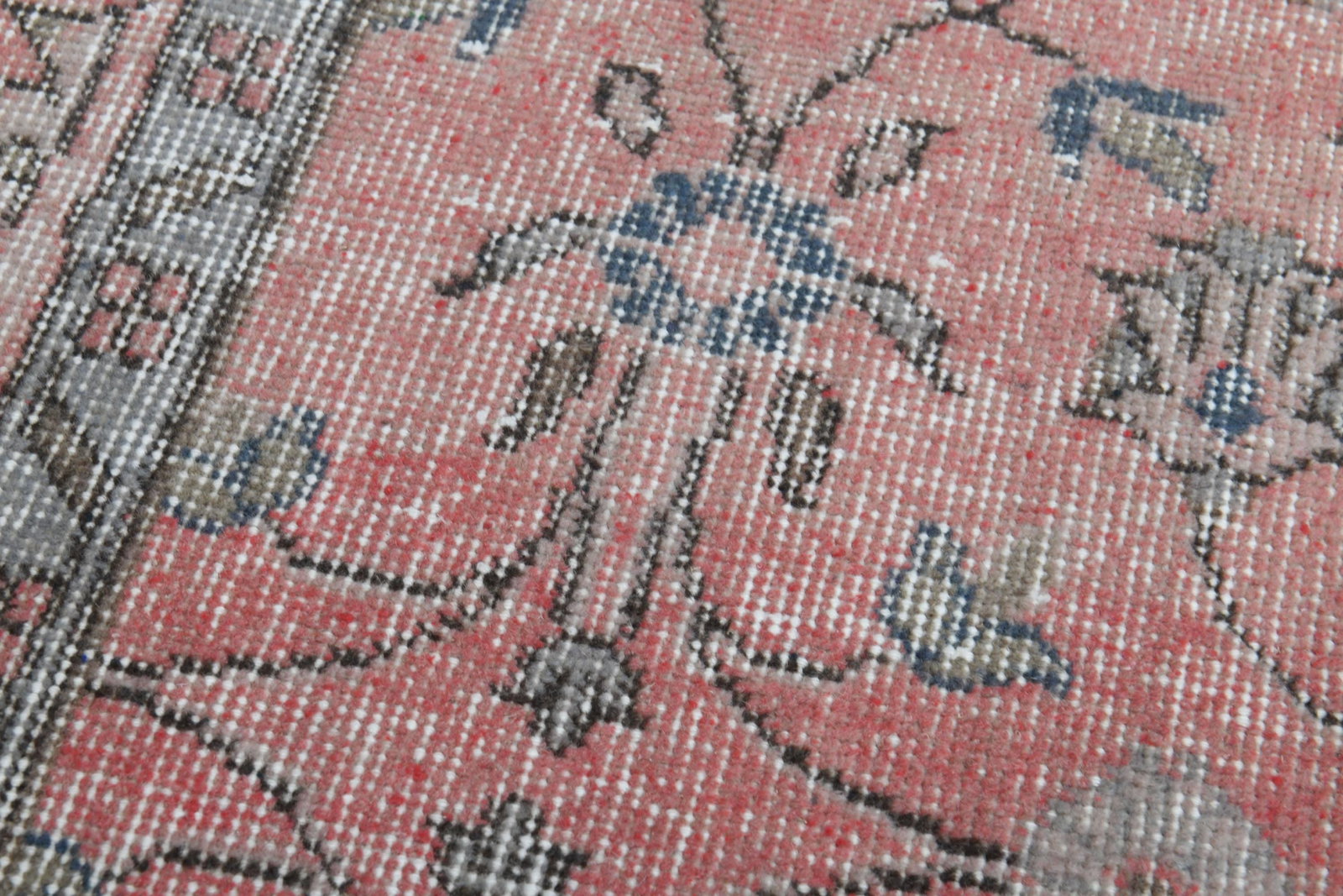 PINK TURKISH Rug, Vintage Rug - 9