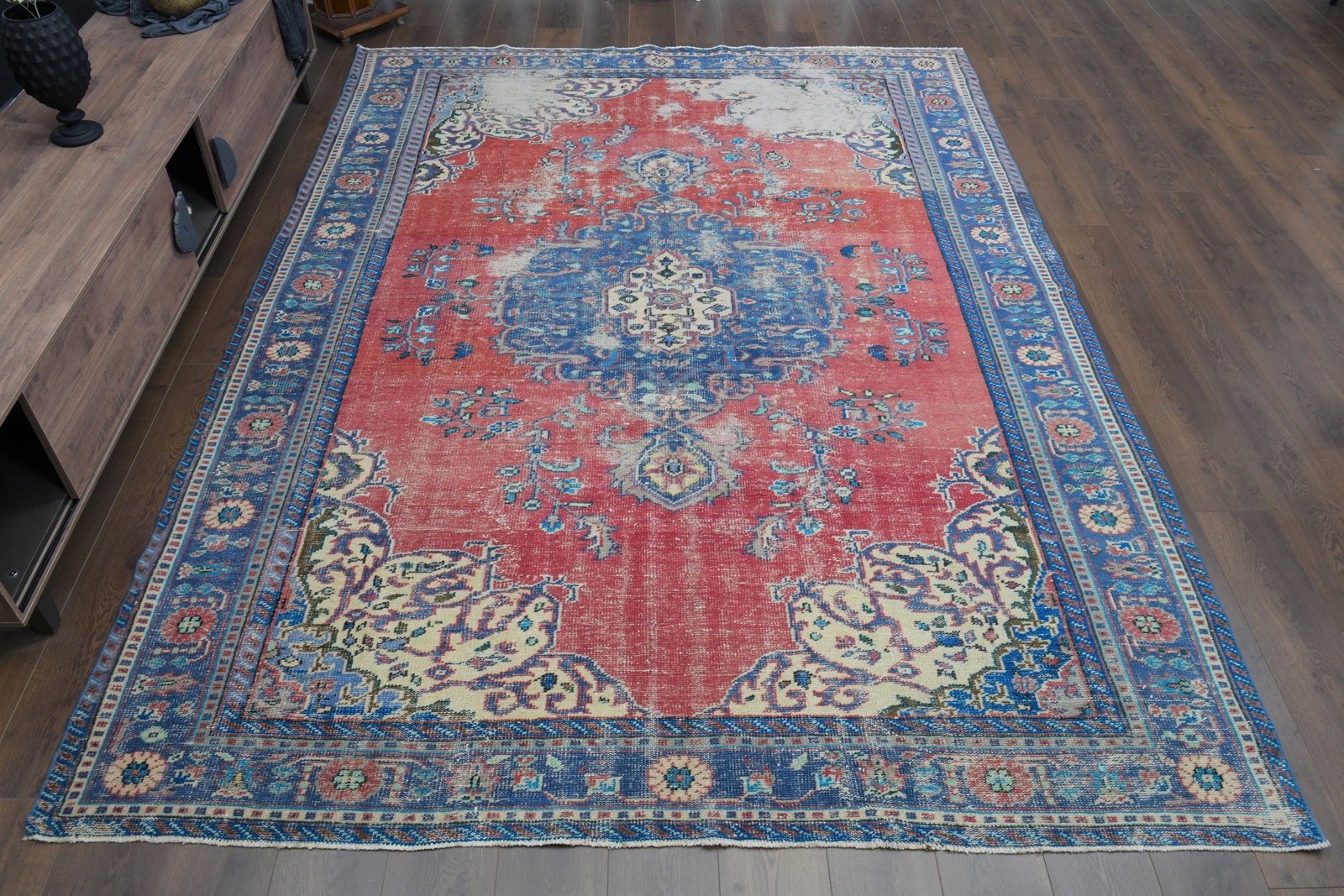 7'6x10'7 PINK TURKISH RUG - 2
