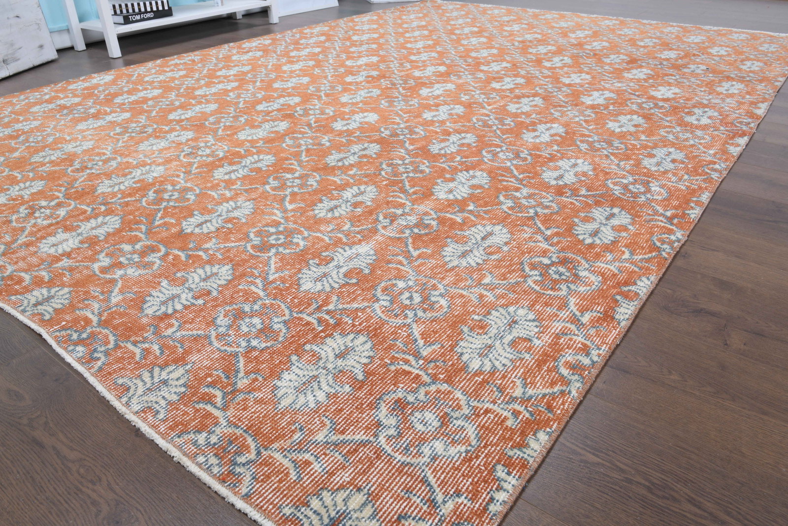 7'2x10'5 ft, IKAT RUG, TURKISH Rug, Vintage - 2