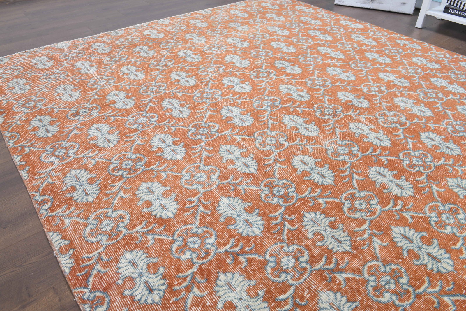 7'2x10'5 ft, IKAT RUG, TURKISH Rug, Vintage - 3