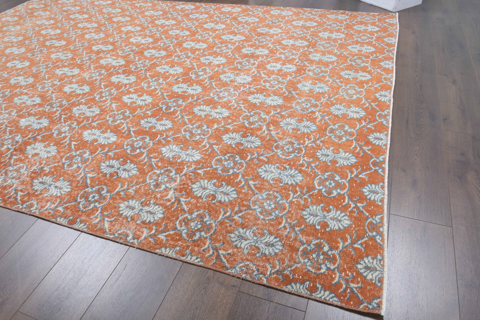 7'2x10'5 ft, IKAT RUG, TURKISH Rug, Vintage - 4
