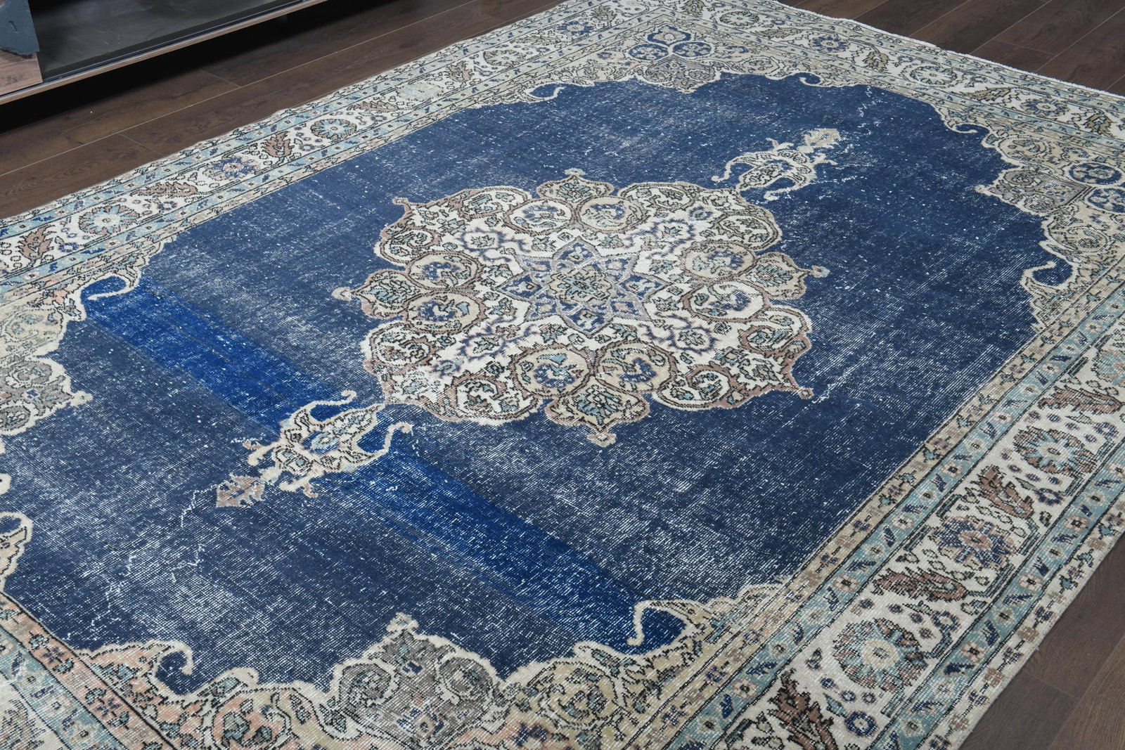7'2x10'3 ft, BLUE AREA RUG - 5
