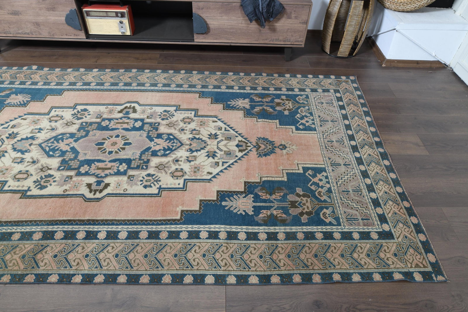 7.4x10 ft, VINTAGE TURKISH RUG - 4