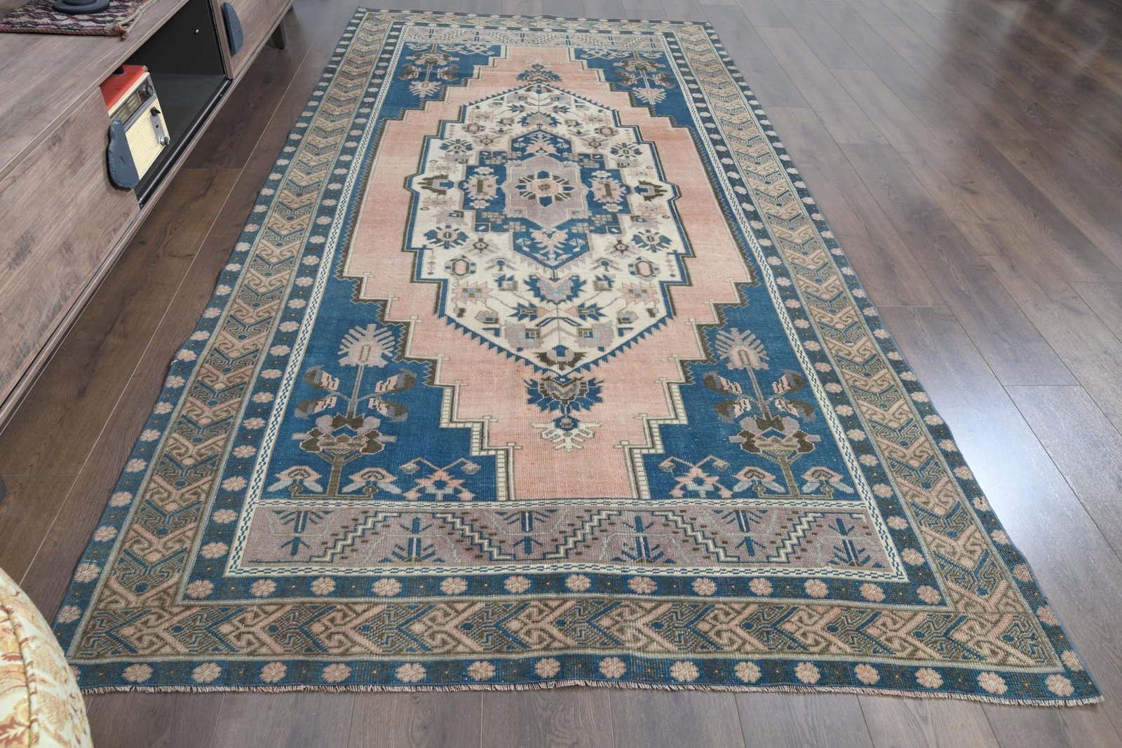 7.4x10 ft, VINTAGE TURKISH RUG - 7