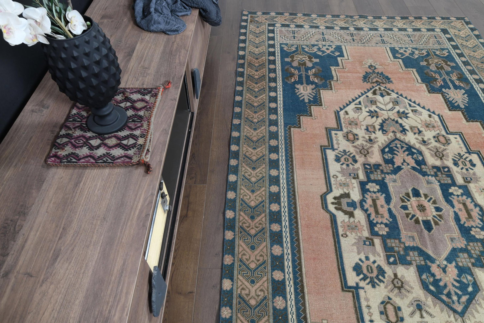 7.4x10 ft, VINTAGE TURKISH RUG - 8