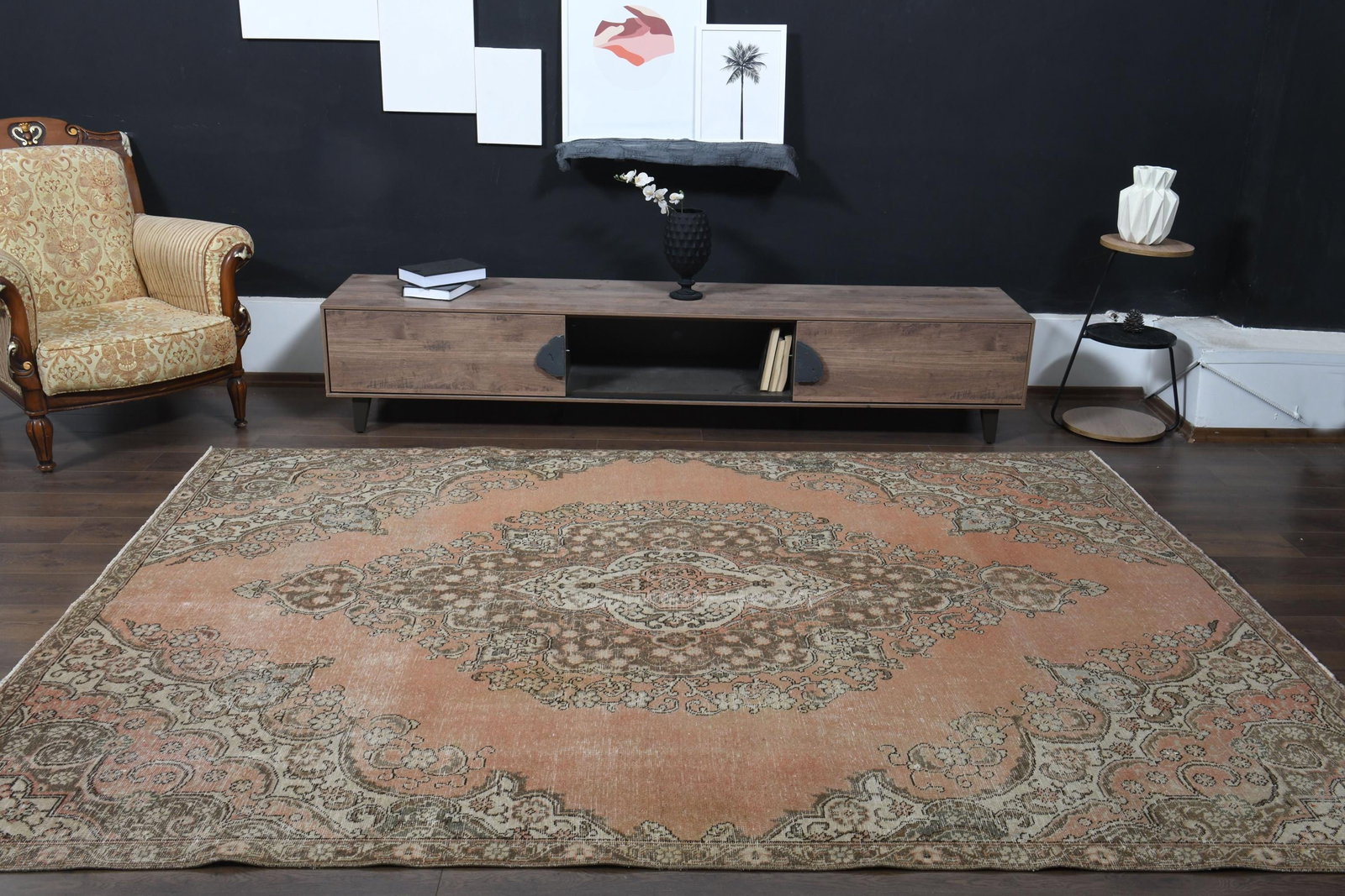 7'5x10'1 ft, VINTAGE TURKISH RUG - 6