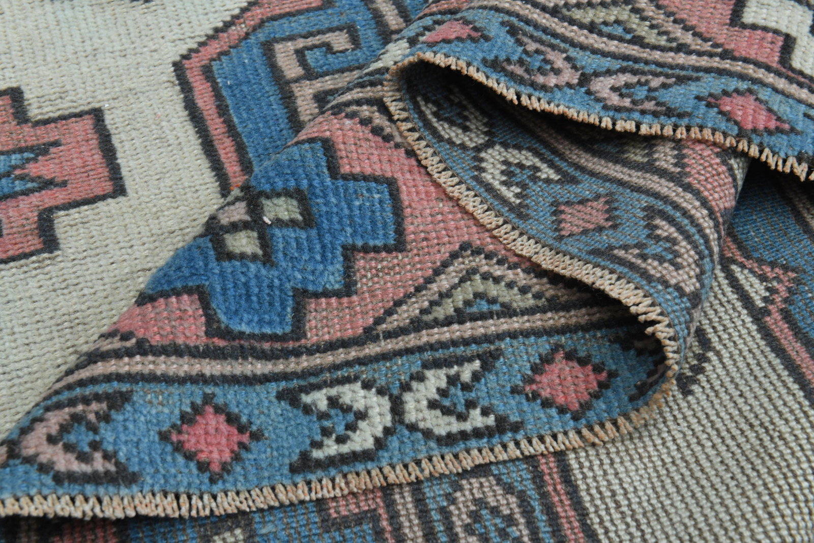 5.9x8.5 ft, MINIMALIST, VINTAGE TURKISH Rug - 2