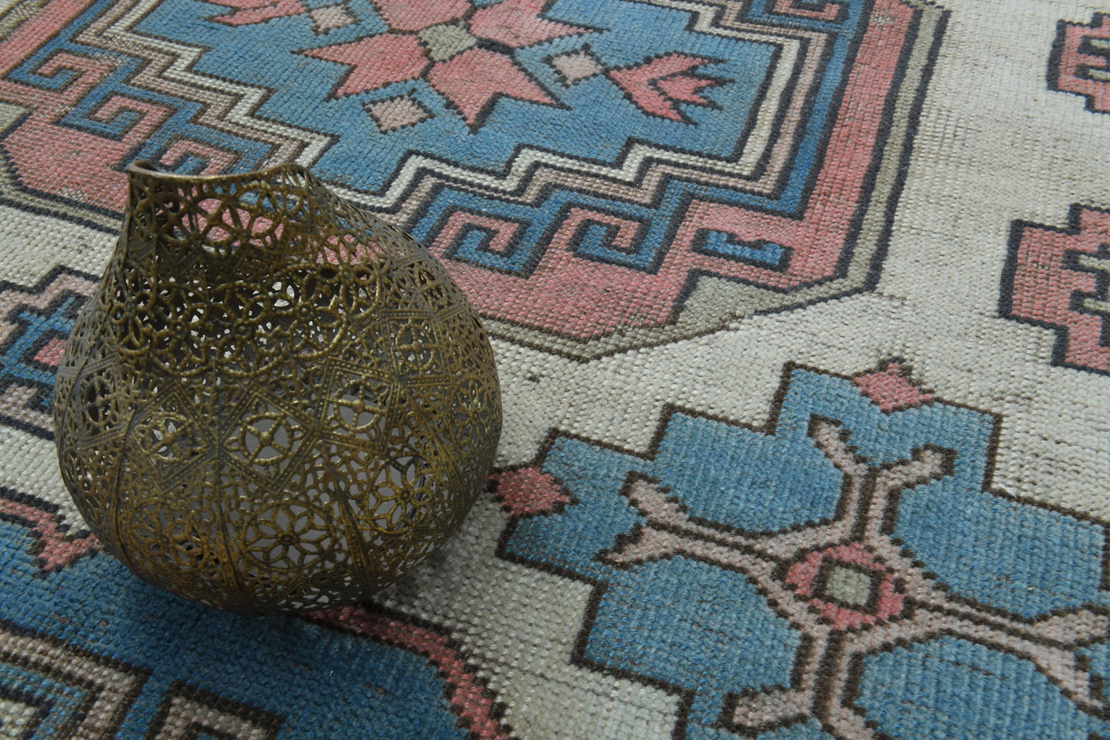 5.9x8.5 ft, MINIMALIST, VINTAGE TURKISH Rug - 7