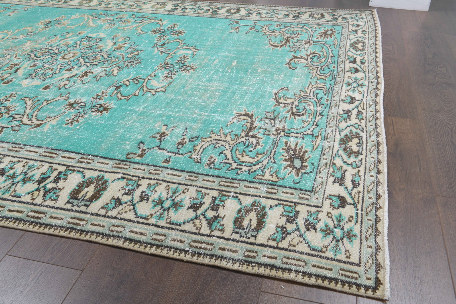5'9x8'7 ft, TURKISH GREEN RUG - 3