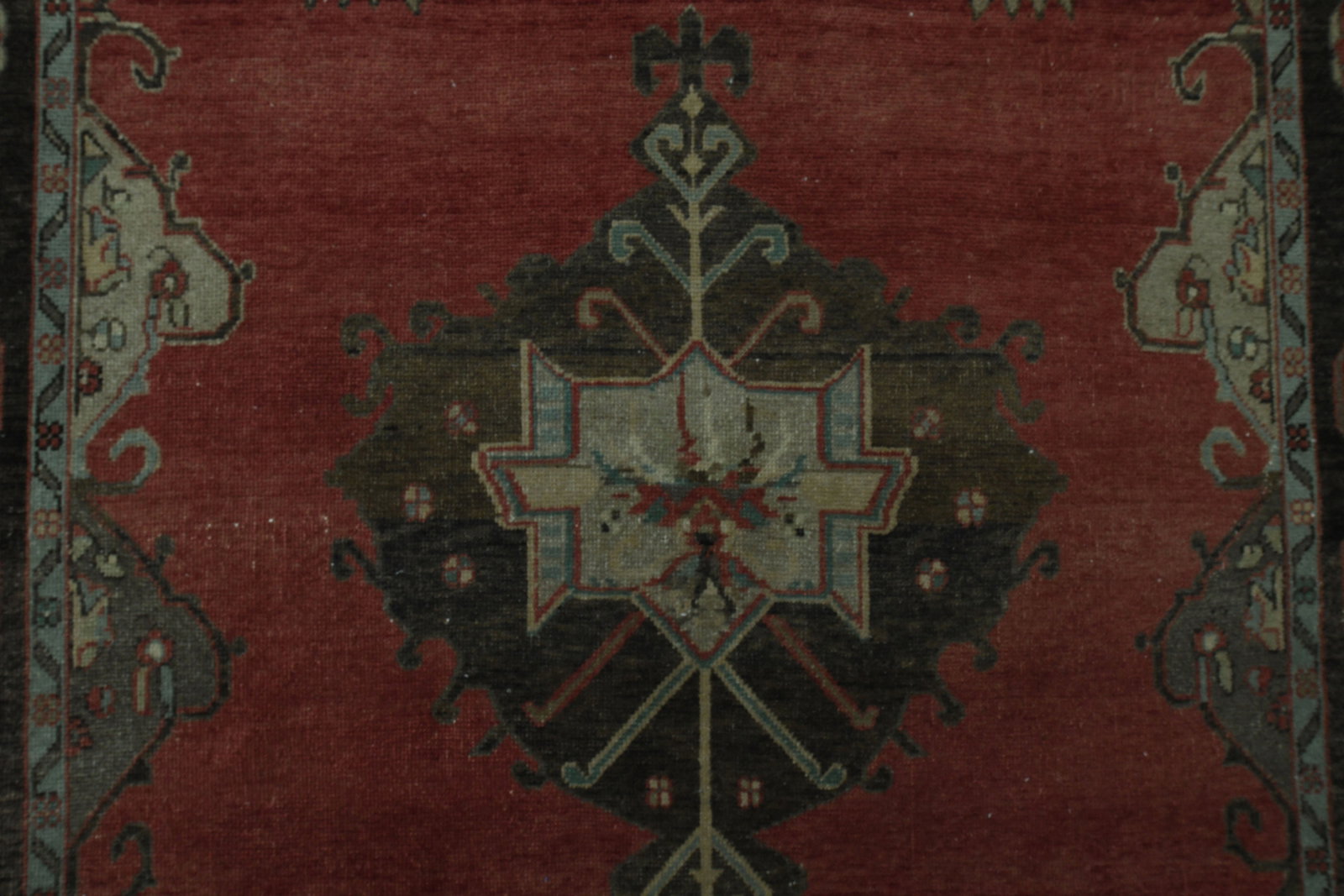 5'6x9'1 ft, RED TURKISH RUG: Title: 5'6x9'1 ft, RED TURKISH RUG Description: This Turkish one-of-a-kind Vintage Turkish Rug is hand-knotted and handwoven by the most skilled artisans who use pure wool, in muted, natural tones,