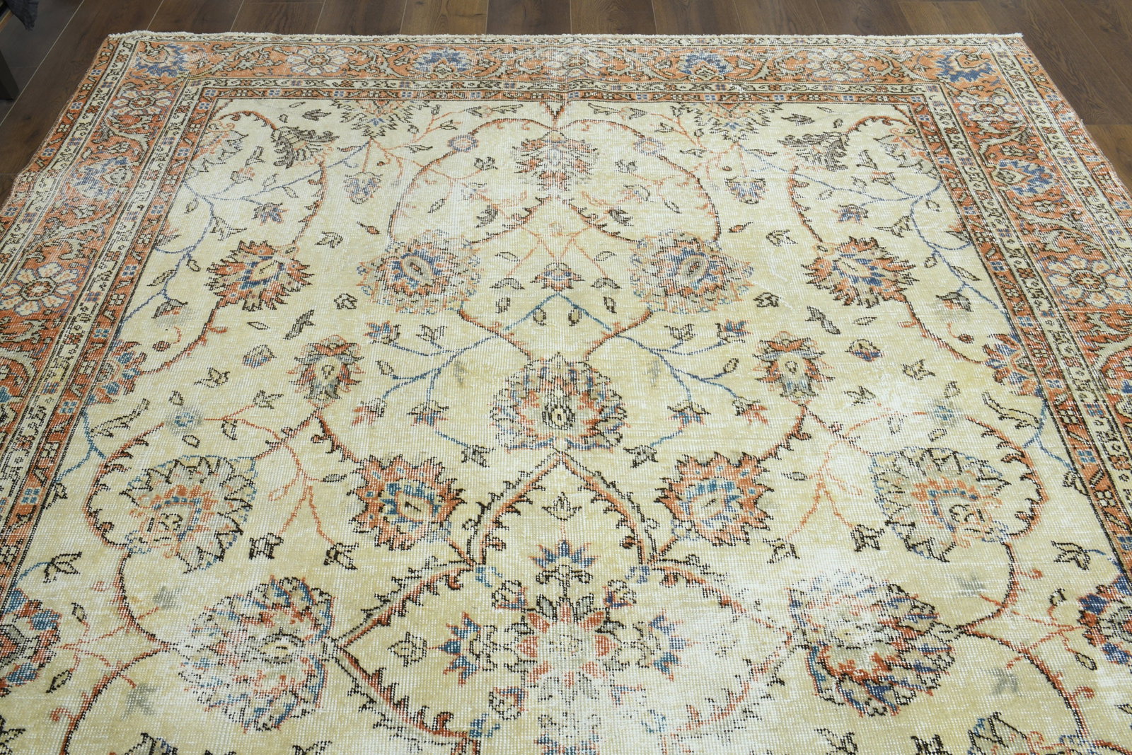 7x9 NEUTRAL VINTAGE RUG - 4