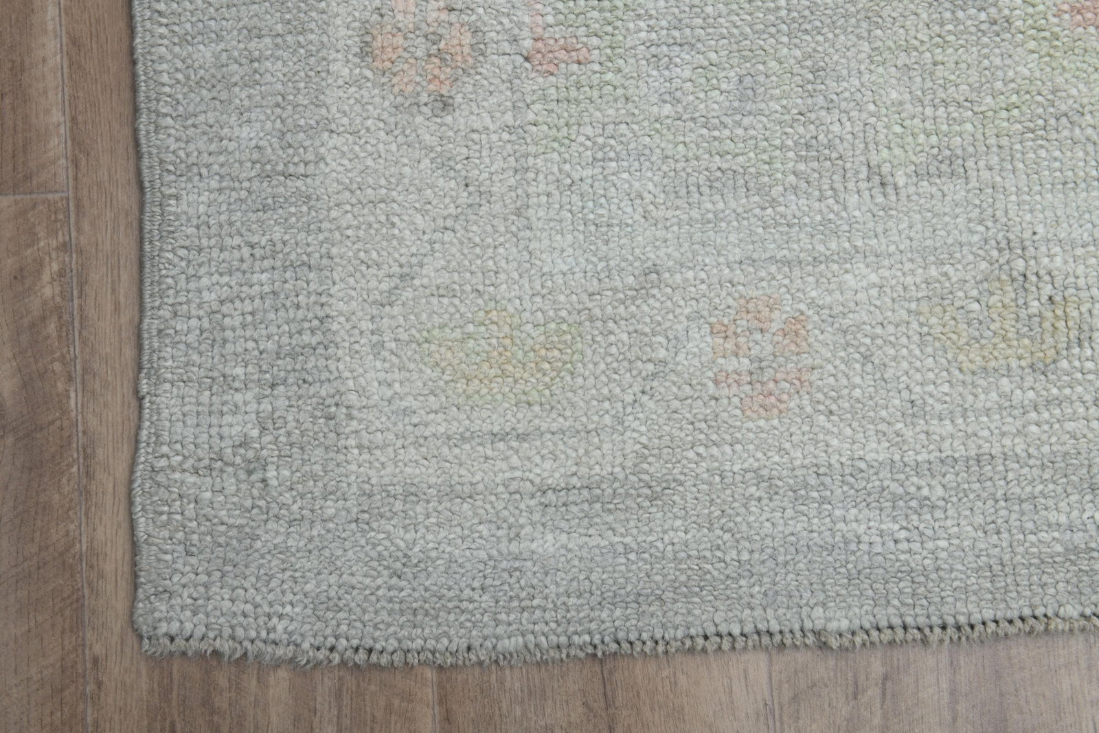 10'2x13'5 ft, BOHEMIAN OUSHAK RUG: Title: 10'2x13'5 ft, BOHEMIAN OUSHAK RUG Description: This Turkish one-of-a-kind Vintage Turkish Rug is hand-knotted and handwoven by the most skilled artisans who use pure wool, in muted, natural ton