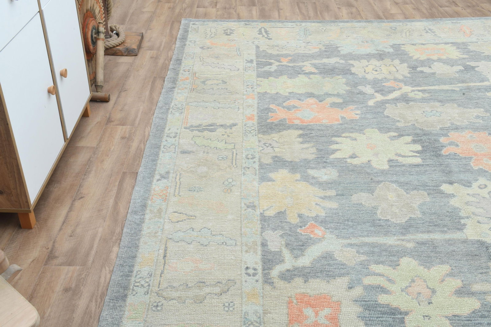 9'2x12 ft, BOLD COLORS, Vintage Turkish Rug - 6