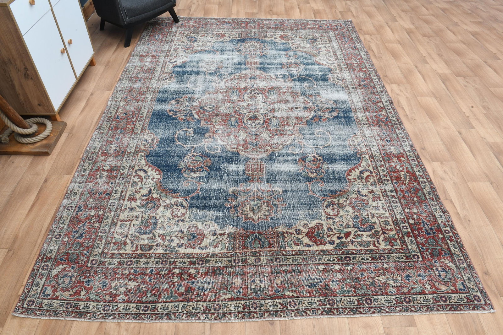 7'9x11'2 ft, PATTERNED TURKISH RUG - 6