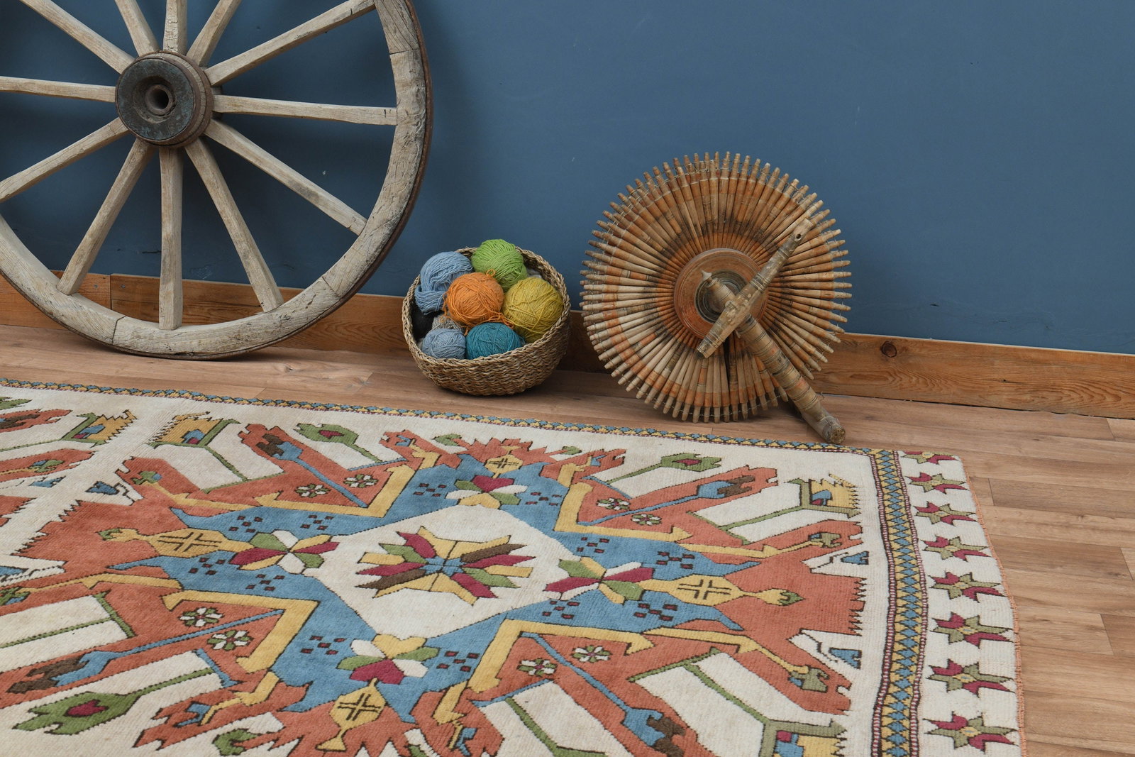 5'7x10'8 ft, GEOMETR?C, OUSHAK RUG - 8