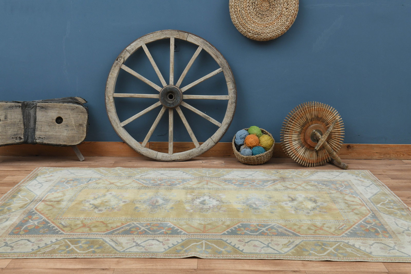 6'5x9'4 ft, YELLOW MILAS RUG - 9