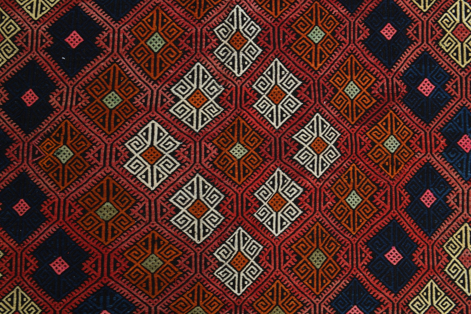 6'4x8'6 ft, IKAT PINK ORANGE - 9